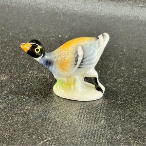Vintage Miniature Bone China Duck Figurine